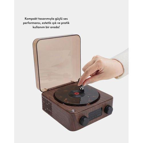 Stereo Bluetooth Hoparlör – Gece Lambalı Ve Saat Göstergeli