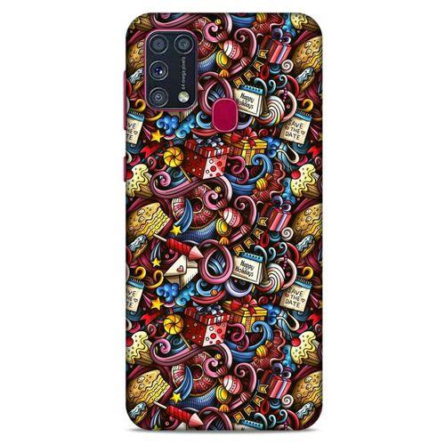 Graffitix (47) Desenli Silikon Kapak Samsung Galaxy M31 Kılıf