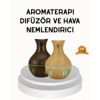 Ahşap Desenli 130 Ml Aromaterapi Difüzör Sessiz Ve Usb Bağlantılı