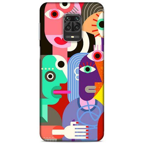 Lopard Xiaomi Redmi Note 9S Uyumlu Kılıf Soyut Sanat (14) Desenli Lansman Kılıf