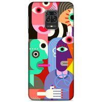 Lopard Xiaomi Redmi Note 9S Uyumlu Kılıf Soyut Sanat (14) Desenli Lansman Kılıf