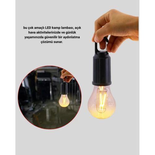 Şarjlı Kancalı Led Lamba – Kamp, Balkon Ve Acil Durum Işığı
