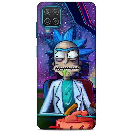 Samsung Galaxy A12 Uyumlu Kılıf Rick And Morty (45) Liquid Air Kılıf Decoy