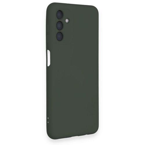 Samsung Galaxy A14 4G Kılıf Nano içi Kadife  Silikon - Koyu Yeşil