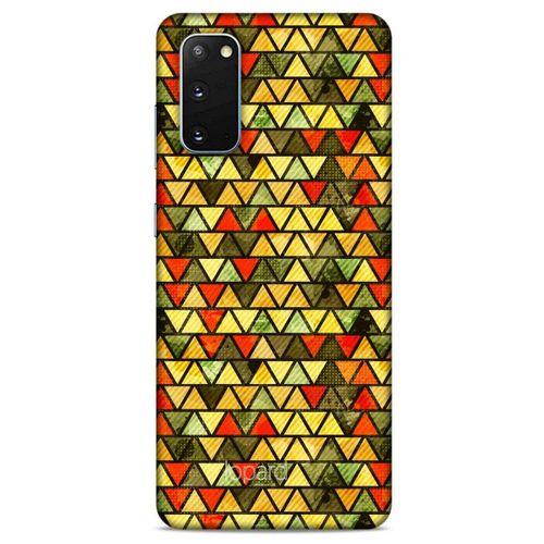 Samsung Galaxy S20 Kılıf Pastel Renkler (46) Core Armor Kılıf Yeşil Sarı