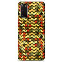 Samsung Galaxy S20 Kılıf Pastel Renkler (46) Core Armor Kılıf Yeşil Sarı