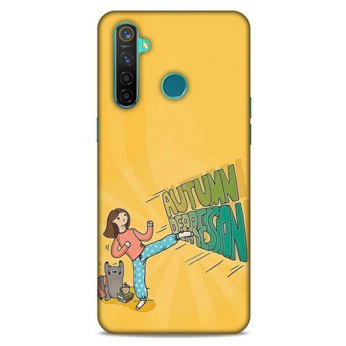 Oppo Realme 5 Pro Kılıf Depresyon (44) Tough Armor Kılıf Mor Kahve
