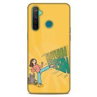 Oppo Realme 5 Pro Kılıf Depresyon (44) Tough Armor Kılıf Mor Kahve
