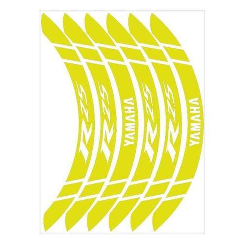 YAMAHA Yamaha Florasan Sarı Geniş R25 Uyumlu 1 Set Jant Şeridi