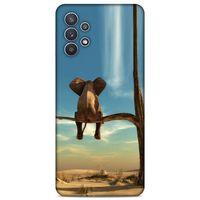 Lopard Samsung Galaxy A32 Uyumlu Kılıf Manipülasyon ☻ (3) Kapak Baskılı