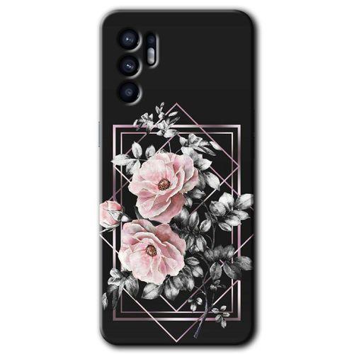 OPPO Oppo Reno 6 Kılıf HD Desen Baskılı Arka Kapak - Retro Çiçek 1