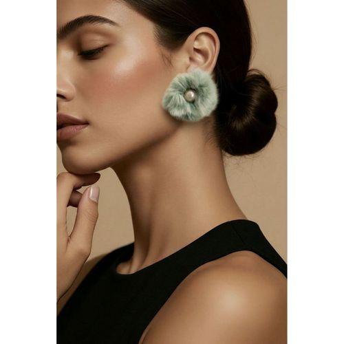 Monalisa Home İncili Peluş Figürlü Küpe