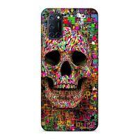 Oppo A92 Kılıf Skeleton Rengarenk Arka Kapak Silikon Koruma Full Koruyucu