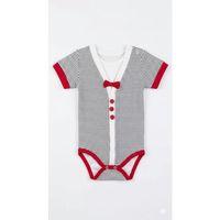 6/18 Ay Papyonlu Çizgili Bebek Bady