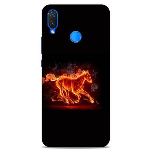 Lopard Huawei Psmart 2019 Uyumlu Kılıf FireX (28) Arka Kapak Ateşli At