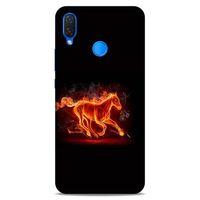 Lopard Huawei Psmart 2019 Uyumlu Kılıf FireX (28) Arka Kapak Ateşli At