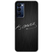 Tecno Camon 18T Kılıf HD Desen Baskılı Arka Kapak - İmza Atatürk