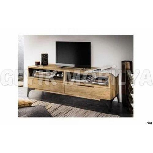 MASİF AHŞAP ESKİTME TV SEHPASI