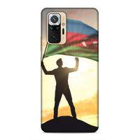 Xiaomi Redmi Note 10 Pro Uyumlu Kılıf Azarbaijan (3) Kapak Azerbaycan Bayrak