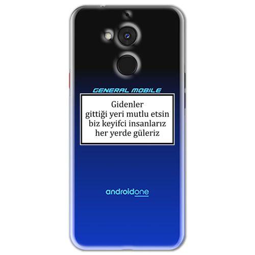 General Mobile GM 8 Kılıf HD Yazı Baskılı Silikon Arka Kapak - Yazı 4