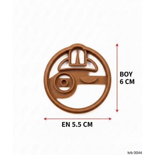 Karakter Figürlü Yuvarlak Kurabiye Kalıbı – Hamur Kesici, Şeker Hamuru ve Oyun Hamuru İçin