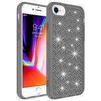 Apple iPhone SE 2020 Kılıf Airbagli Parlak Tasarımlı Zore Snow Kapak