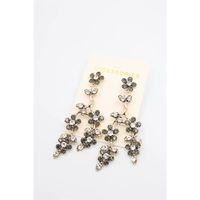 Çiçek Küpe - Siyah