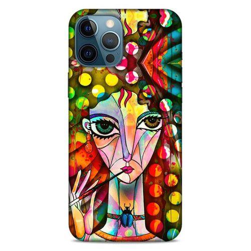 Lopard Apple iPhone 12 Pro Max Uyumlu Kılıf Sürreal Yüzler ♀ (3) Kapak Baskılı