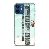 Apple iPhone 12 Mini Kılıf Snowix (20) Koruyucu Kılıf Yeşil Siyah