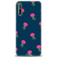 Huawei P Smart S Kılıf HD Baskılı Kılıf - Ahtapotlar + Tam Ekran Koruyucu