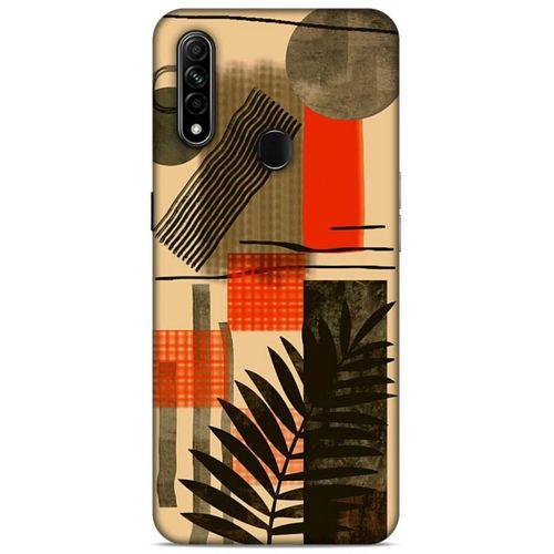 Lopard Oppo A31 Uyumlu Kılıf Soyut Sanat (44) Desenli Tough Armor Kılıf