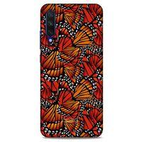 Xiaomi Mi A3 Kılıf Kelebek Etkisi (5) Koruma Kabı Beyaz Lacivert