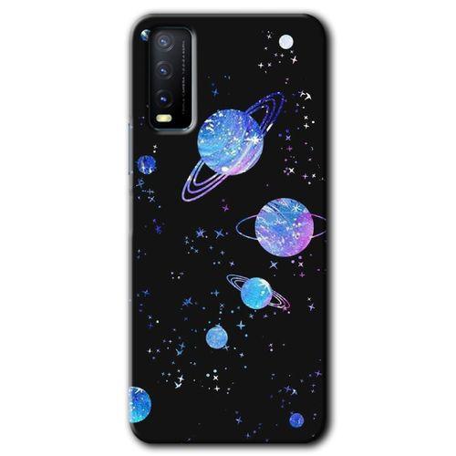 Vivo Y11s HD Baskılı Kılıf + 9D Tam Ekran Koruyucu - Samanyolu Galaksi