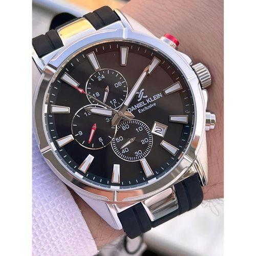 Daniel Klein Silikon Kordon İtalyan Tasarım Bileklik Hediyeli 2Yıl Garantili Erkek Kol Saati 10691.1