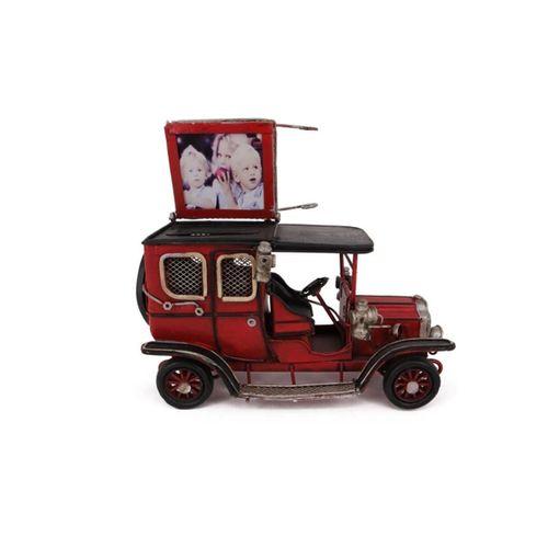 Vintage Tasarım Dekoratif Metal  Araba Çerçeveli