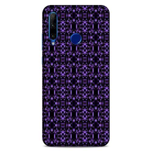 Lopard Huawei Honor 20 Lite Uyumlu Kılıf PiXel (22) Tam Koruma Kılıfı Mor