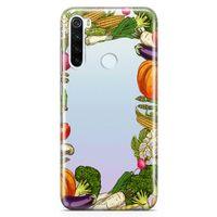 Xiaomi Redmi Note 8 Kılıf Vegan Yiyecekler Arka Kapak Koruma Desenli Full Koruyucu