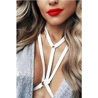 İç Giyim Seksi Aksesuar Beyaz Harness - Brf93