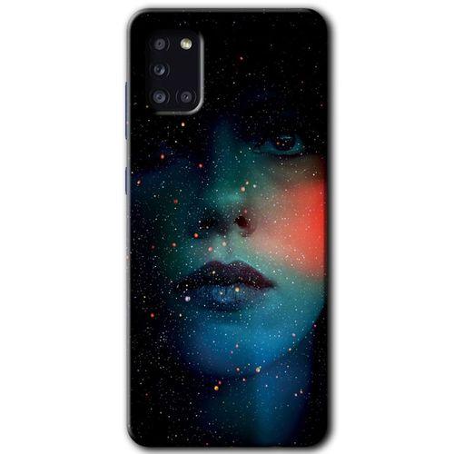 Galaxy A31 Kılıf HD Desen Baskılı Arka Kapak - Karanlık Kadın