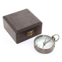 Ahşap Kutulu Pirinç Pusula