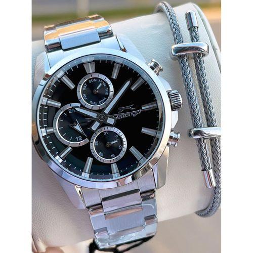 Slazenger İtalyan Tasarım Bileklik Hediyeli 2 Yıl Garantili 10 Atm Çelik Erkek Kol Saat ESL.Y2522.6