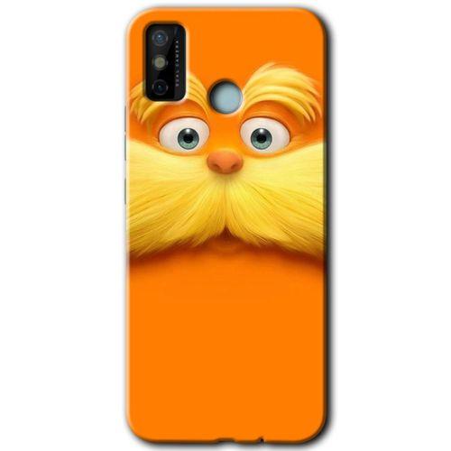 MRCİLETİSİM Tecno Spark 6 Go Kılıf HD Desen Baskılı Arka Kapak+Temperli Cam - Garfield