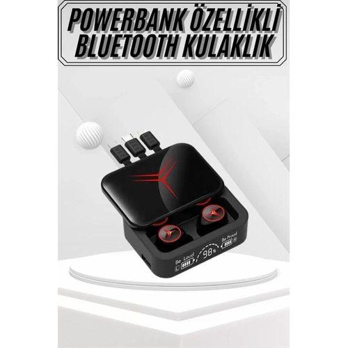 Kablosuz Bluetooth Kulaklık Powerbank Özellikli Göstergeli Hd Mikrofon