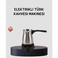 Elektrikli Türk Kahvesi Cezvesi 800w Kablosuz Döner Tabanlı