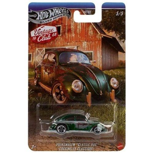 Hot Wheels Silver Series 1968 Vintage Club Volkswagen Vlassic Bug JKY35