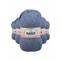 5 Adet Süper İnci El Örgü İpi 100 gr Kot Mavi 1986