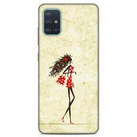 Lopard Samsung Galaxy A51 Uyumlu Kılıf Sürreal Yüzler ♀ (38) Neo Hybrid Kılıf Desenli