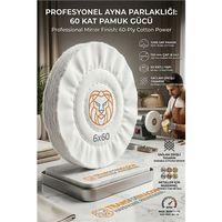 Yumuşak Polisaj Keçesi 6x60 60 Katlı 150mm - Pamuk Bez Disk Ayna Parlaklığı Metal Parlatma Keçesi 723109