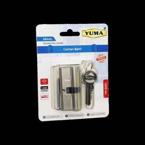 68 mm Silindir Barel (Nikel Saten) - 3 Anahtarlı