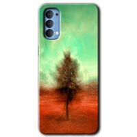 Potkal Hediye Fabrikası Oppo Reno 4 Kılıf HD Desen Baskılı Arka Kapak - Outlines Paint